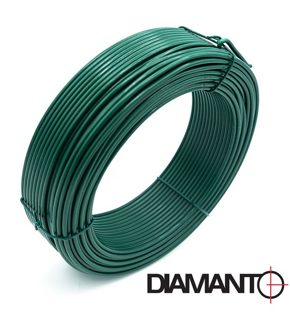 Drut ogrodniczy powlekany PCV 2,6mm x 52m (zielony)