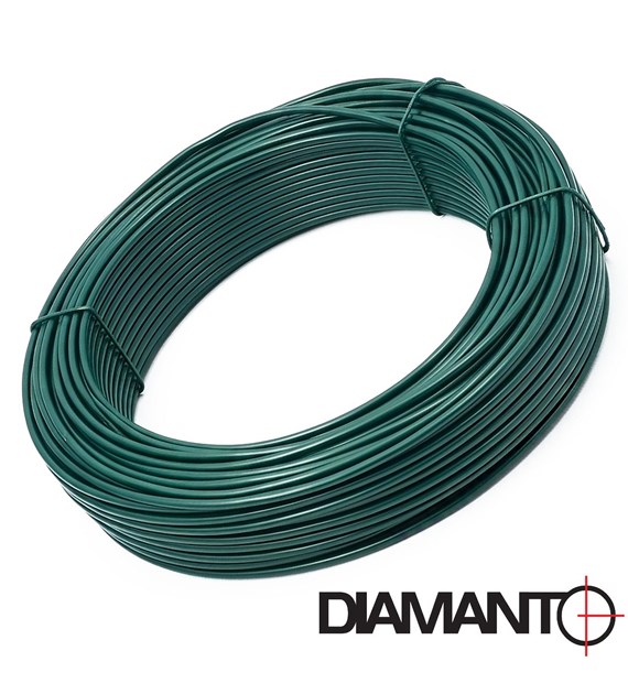 Drut ogrodniczy powlekany PCV 3,40mm x 52m (zielony)