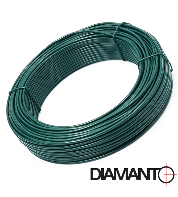 Drut ogrodniczy powlekany PCV 3,40mm x 52m (zielony)