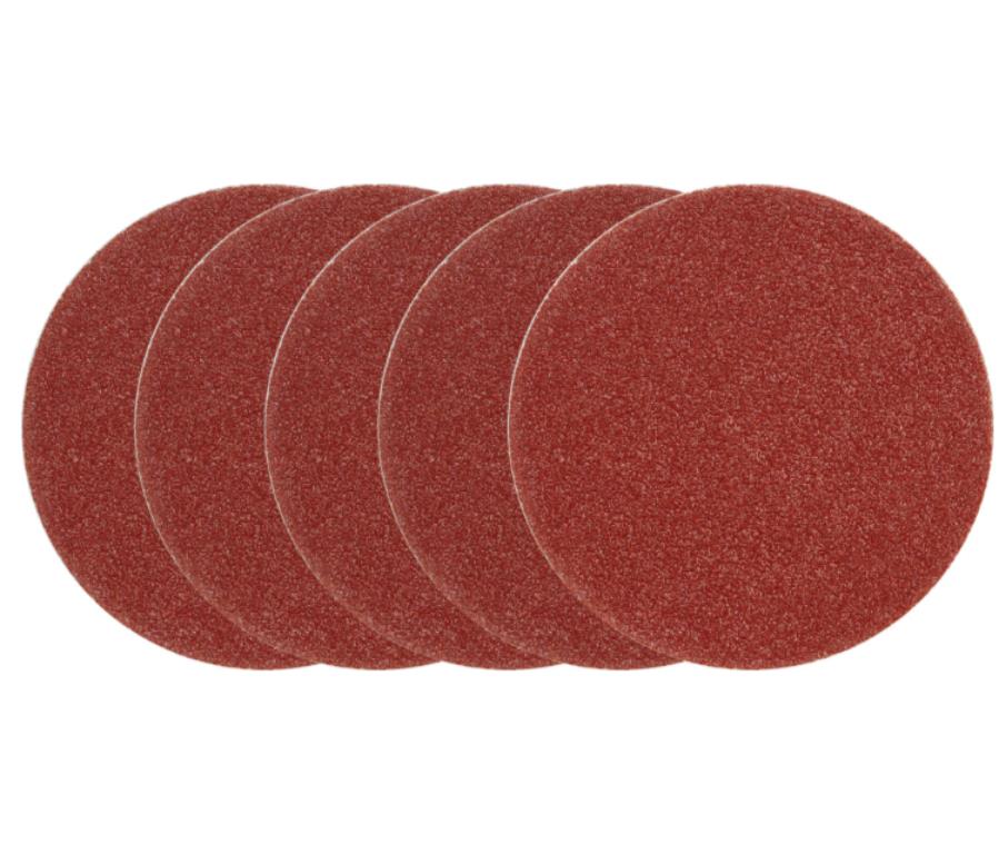 Krążki ścierne na rzep 125mm P80 5szt VOREL
