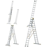Drabina 3-elementowa aluminiowa 3x13 szczebli 150kg