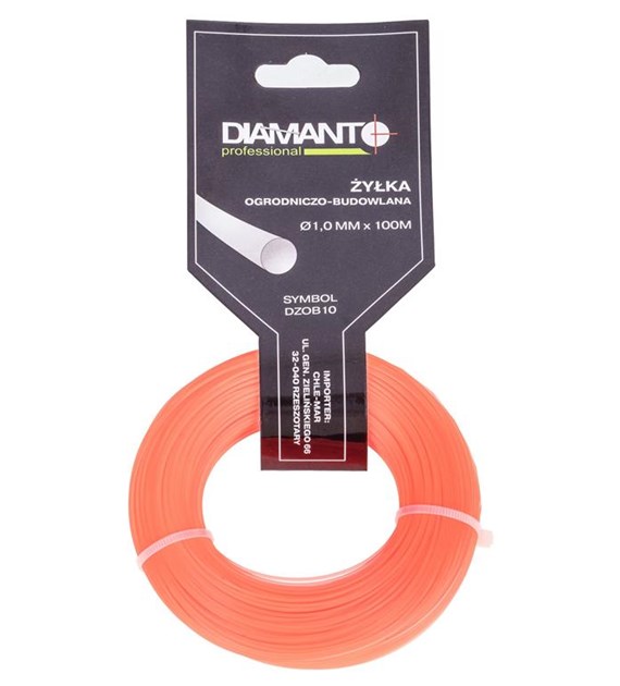 Żyłka ogrodniczo - budowlana 1,0 100m DIAMANTO