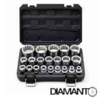 Zestaw nasadek 21el. 12-kątnych 8-36mm CRV DIAMANTO [p-10]