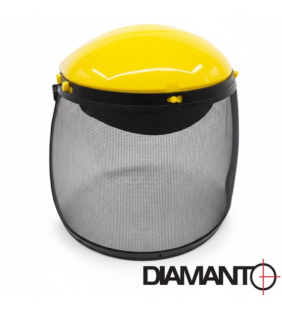 Przyłbica ochronna z siatką CE DIAMANTO [p-40]