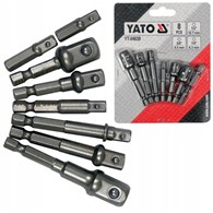 Zestaw adapterów HEX do nasadek 8szt. DIAMANTO