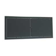 Drzwiczki rewizyjne dwuskrzydłowe malowane MAXI 90 x 90cm - BIAŁE, pokrętło