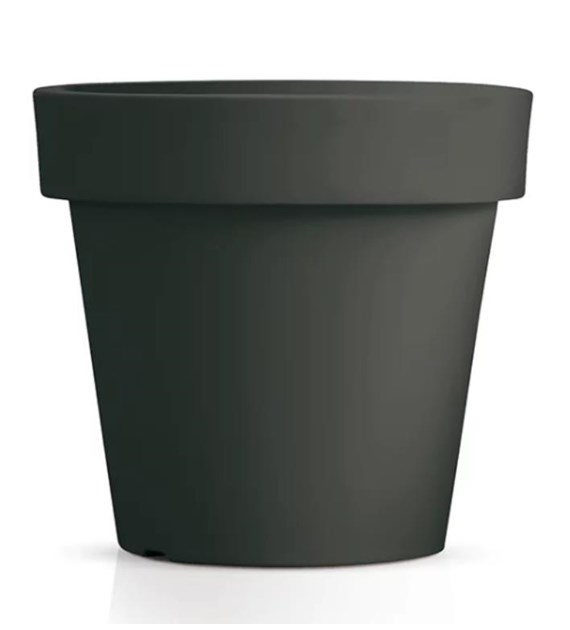 Doniczka DLR800 Lexo Round - antracytowy