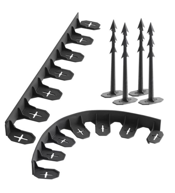 Obrzeże trawnikowe IB0645 Border 0645 - czarny