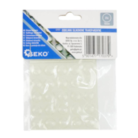 Odbojniki silikonowe transparentne – okrągłe pod meble 10mm 25szt