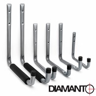 Zestaw haków garażowych, 4 rozmiary (6 sztukowy) DIAMANTO