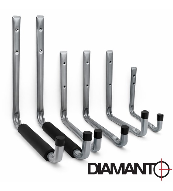 Zestaw haków garażowych, 4 rozmiary (6 sztukowy) DIAMANTO