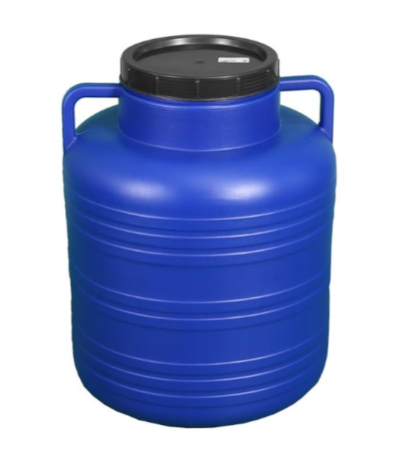 Beczka plastikowa 60L z pokrywką ATEST
