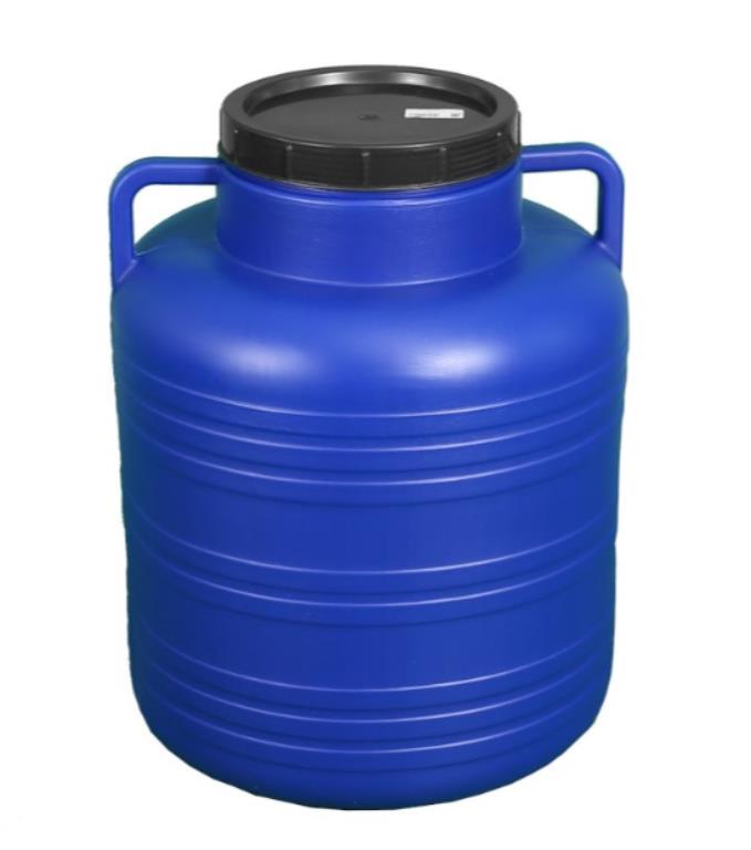 Beczka plastikowa 60L z pokrywką ATEST