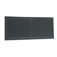 Drzwiczki rewizyjne dwuskrzydłowe nierdzewne MAXI 120 x 30cm, pokrętło