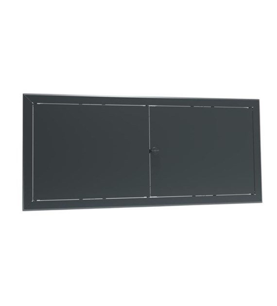 Drzwiczki rewizyjne dwuskrzydłowe nierdzewne MAXI 120 x 40cm, pokrętło