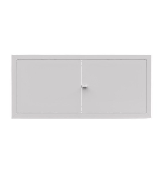 Drzwiczki rewizyjne dwuskrzydłowe nierdzewne MAXI 120 x 60cm, pokrętło