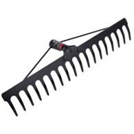 Grabie metalowe WZMOCNIONE 18-zębne n/opr DIAMANTO