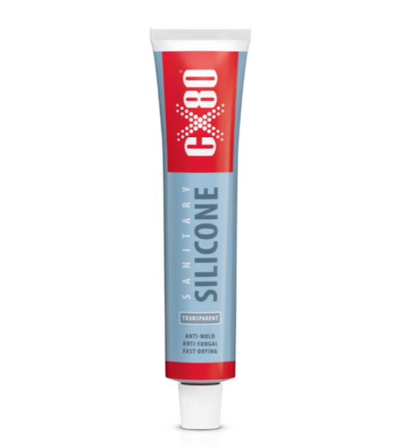 CX-80 Silikon sanitarny - tubka 80ml bezbarwny