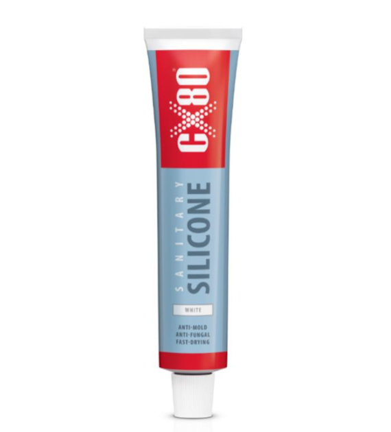 CX-80 Silikon sanitarny - tubka 80ml biały