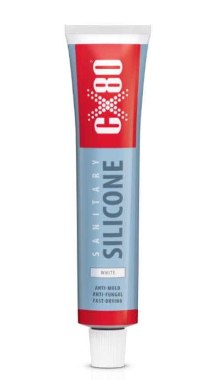 CX-80 Silikon sanitarny - tubka 80ml biały