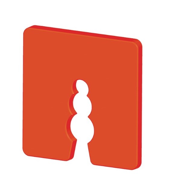 Podkładki dystansowe 50 x 50 białe, 50szt