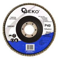 Tarcza listkowa 125 granulacja 60 GEKO