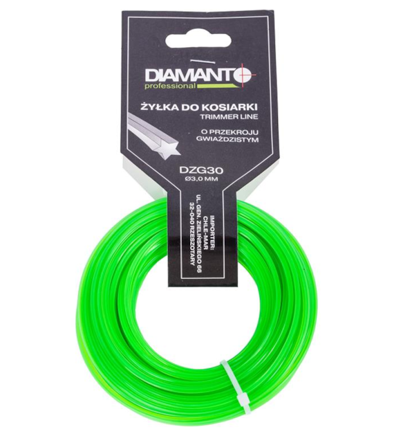 Żyłka do kosiarki gwiazda 3,0mm 15m DIAMANTO