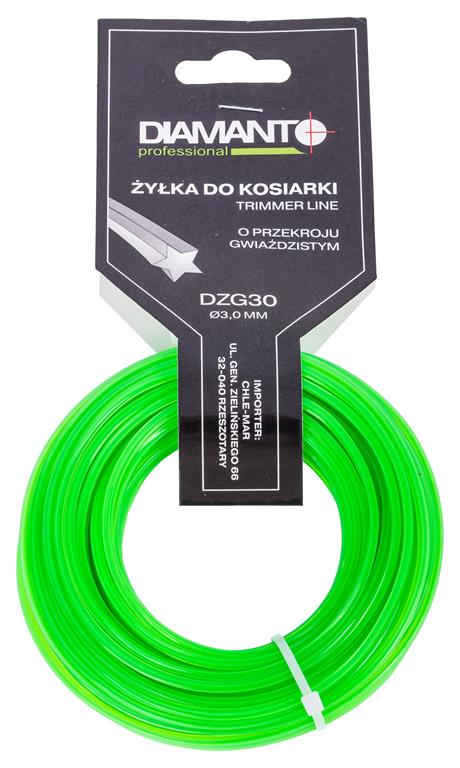 Żyłka do kosiarki gwiazda 3,0mm 15m DIAMANTO