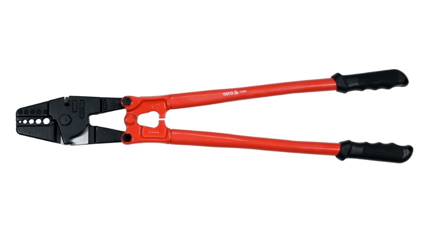 Szczypce do zaciskania lin stalowych