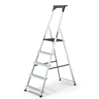 Drabina aluminiowa jednostronna 5 stopniowa PRO + półka 150kg