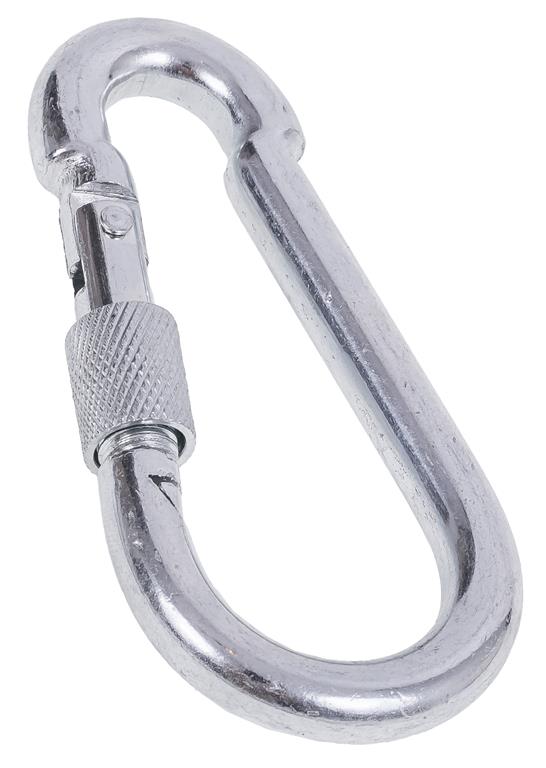 Karabińczyk z zabezpieczeniem 90 mm DIAMANTO