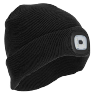 Czapka akrylowa z oświetleniem LED - czarna, CE, LAHTI PRO