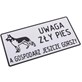 Tabliczka METALOWA 150x285mm UWAGA ZŁY PIES A GOSPODARZ JESZCZE GORSZY