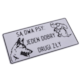 Tabliczka METALOWA 150x285mm SĄ DWA PSY JEDEN DOBRY DRUGI ZŁY