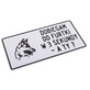 Tabliczka METALOWA 150x285mm DOBIEGAM DO FURTKI W 3 SEKUNDY - A TY?
