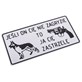 Tabliczka METALOWA 150x285mm JEŚLI ON CIĘ NIE ZAGRYZIE TO JA CIĘ ZASTRZELĘ
