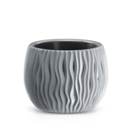 Doniczka DSK180 Sandy Bowl - szary kamienny