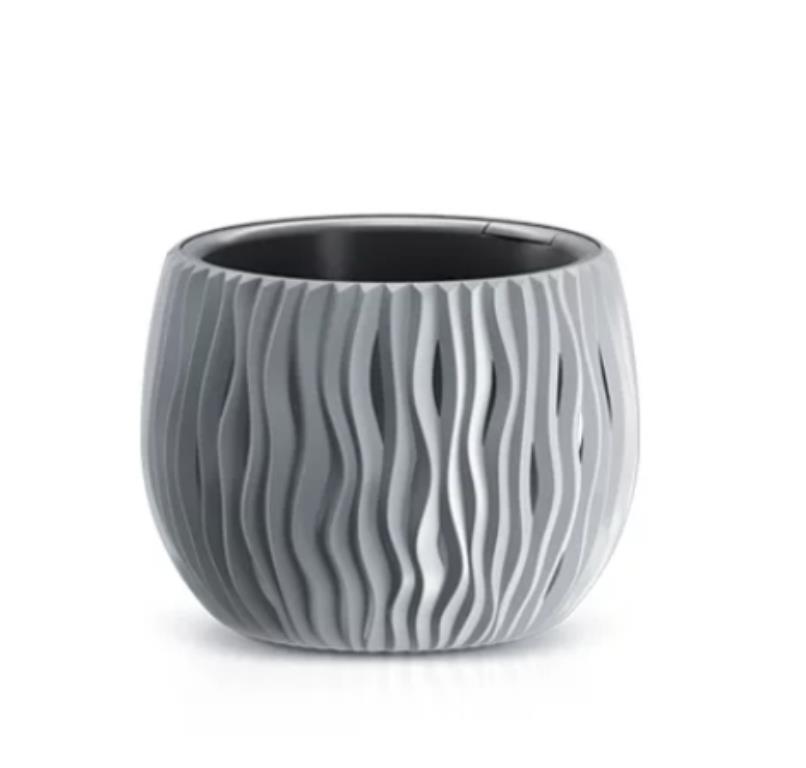 Doniczka DSK180 Sandy Bowl - szary kamienny