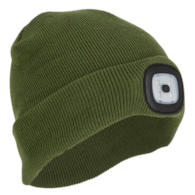 Czapka akrylowa z oświetleniem LED - zielona, CE, LAHTI PRO