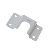 Uchwyt drążka do szaf malowany biały