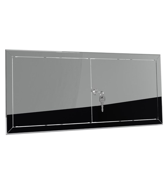 Drzwiczki rewizyjne dwuskrzydłowe MAXI 90 x 80cm - NIERDZEWNE, klucz