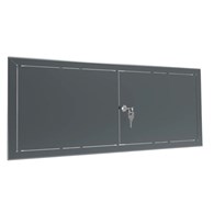 Drzwiczki rewizyjne dwuskrzydłowe malowane MAXI 100 x 80cm - GRAFITOWE, klucz