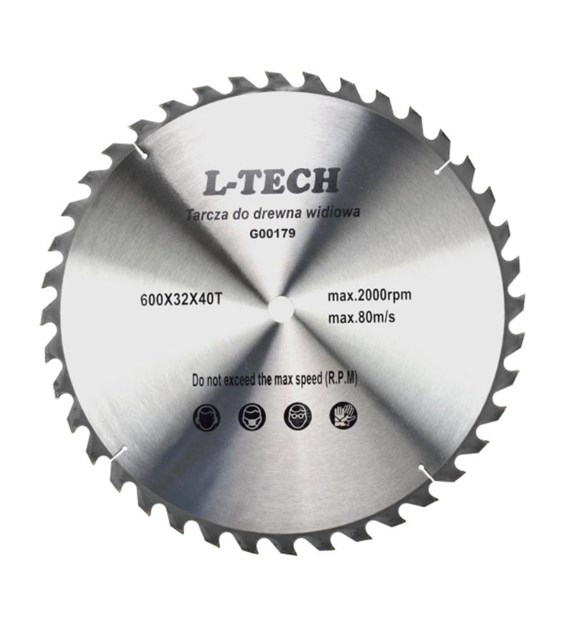 Piła tarczowa GEKO do drewna ze spiekiem 600/32/40T
