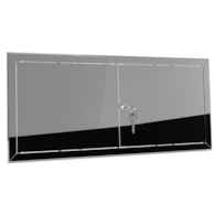 Drzwiczki rewizyjne dwuskrzydłowe MAXI 110 x 30cm - NIERDZEWNE, klucz