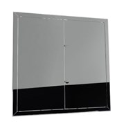 Drzwiczki rewizyjne dwuskrzydłowe nierdzewne MAXI 120 x 100cm, pokrętło