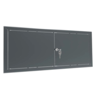 Drzwiczki rewizyjne dwuskrzydłowe malowane MAXI 90 x 50cm - GRAFITOWE, klucz