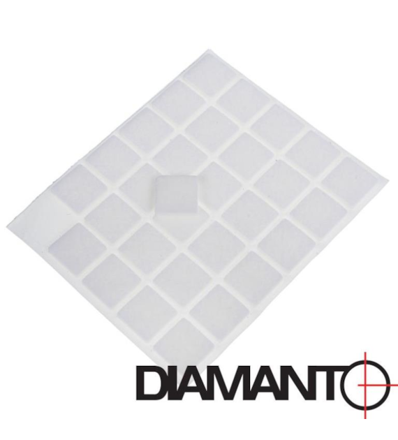 Ślizgacz meblowy 15x15mm 30szt DIAMANTO