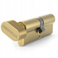 Wkładka drzwiowa GERDA G30/50mm mosiądz z gałką