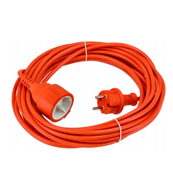 Przedłużacz ogrodowy 10m pomarańczowy