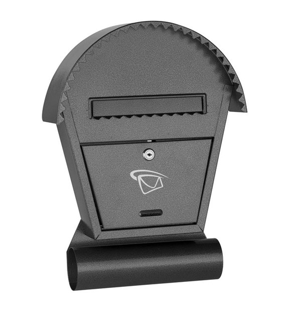 Skrzynka na listy domek okrągły z tubą SZABLO 460x340x75 mm